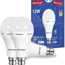 12W Battery Backup LED Bulb|Pck of 3 4 hrs Bulb Emergency Light-image-8