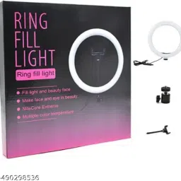 BITWEAVE LED Ring Light with Adjustable Brightness for YouTube and Zoom Ring Flash image 2