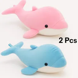 Premium Quality Soft Shark Combo Stuffed Toy, Huggable, Loveable, Kids Gift,- 30 cm-34