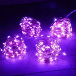 30 LEDs 3 m Purple Steady Water Drop Rice Lights-23