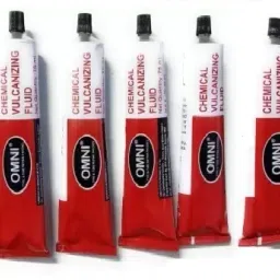 Omni Chemical Vulcanizing Fluid (CVF 75 ml- 7pcs ) Adhesive/Solution Tubed Tyre Puncture Repair Kit-12