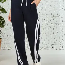 Shein Activewear Full Length High Rise Side Striped Track Pants-image-63