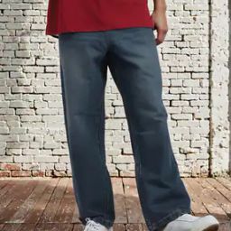 Shein Full Length Light Wash Carpenter Style Jeans-image-73