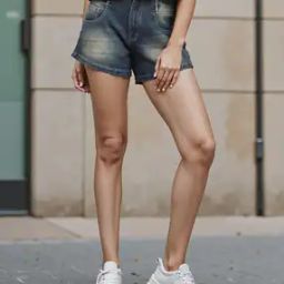 Shein High Rise Mini Denim Shorts With Pockets-image-19