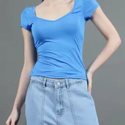 Shein Cap Sleeves Fitted Short Top-image-91