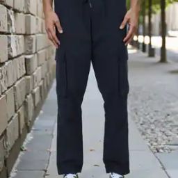 Shein Street Full Length Relaxed Fit Cargo Trousers with Pockets-image-62