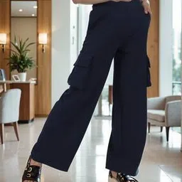 Shein Street High Rise Flexi Waist Straight Fit Trousers With Pockets-image-50