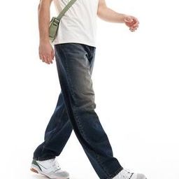 Baggy Heavily Washed Relaxed Jeans-image-13