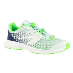 Kids Running Athletics Shoes AT Breath - Light Green and Navy Blue-image-63