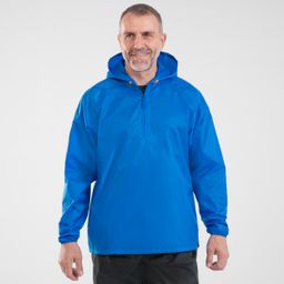 Men Half Zip Rain Jacket with Storage Pouch Blue - NH100-image-28