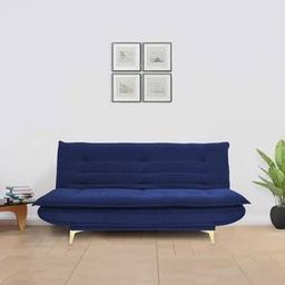 home lifestylez Merol 3 Seater Fold Out Sofa cum Bed In Navy Blue-picture-22