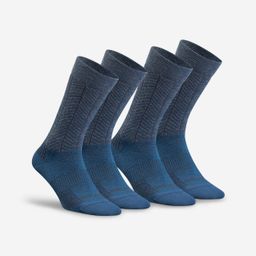 Warm hiking socks, SH500 Mid - Blue-14