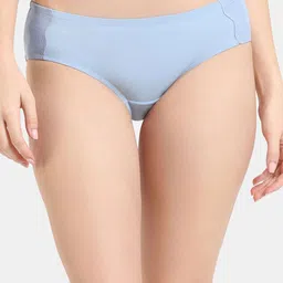 Zivame Shimmer Wave Low Rise Full Coverage Hipster Panty - Blue-picture-3