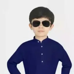 BAESD Boys Band Collar Straight Kurta with Pyjamas-14