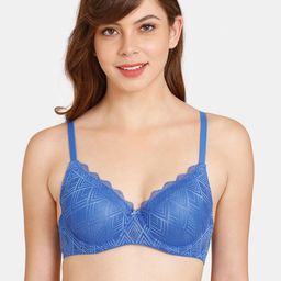 Rosaline by Zivame Women Blue Bra-image-60