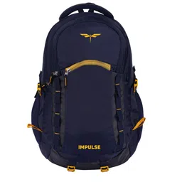 Impulse Brand Logo Water Resistance Backpack With Compression Straps & Rain Cover-12