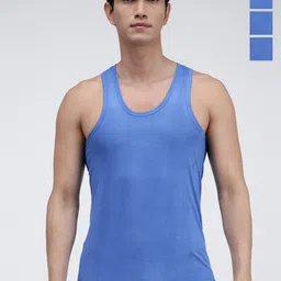 AMUL COMFY Pack Of 4 Pure Cotton  Sleeveless Innerwear Vests- AC-CVESTRN-SKY-XS-4PC-image-73