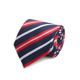 Tossido Men Blue & Red Striped Broad Tie-image-27