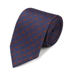 Tossido Men Blue & Red Woven Design Broad Tie-image-83