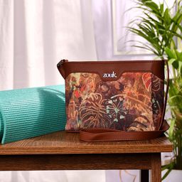 ZOUK FloLov Harmony Floral Printed Structured Sling Bag-image-2