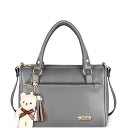 LOREM Colourblocked Structured Shoulder Bag with Applique image 2