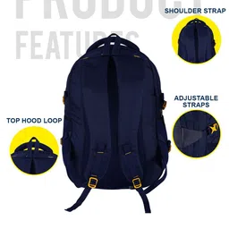 Impulse Brand Logo Printed Large Backpack with Compression Straps image 4