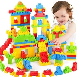 Building Blocks with Wheel and Smart Activity Train Block for Kids-23