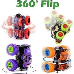 Kids Interactive Learning Stacking Ring Toy and Mini Monster Truck Set Pack of 2-23