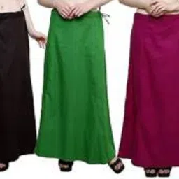Gugaliya RAMA.MARRON.GREEN.BLACK.RED Pure Cotton Petticoat-image-57