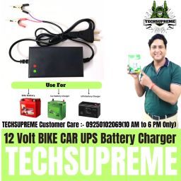 With Auto Cut Off & Overcharge Protection 14 Volt 2 Amp Battery Charger D12 Car Inverter-image-5