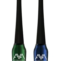 AYA Set of 2 Waterproof Liquid Eyeliner - Green and Blue 5 ml-48
