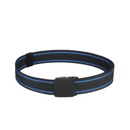 Kastner Men Striped Woven Design Slider Buckle Wide Belt-13