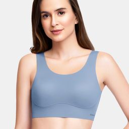 Amante Solid Non Padded Skins Scoop Neck Slip-On Bra - BRA83301-21
