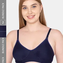 Tweens Pack Of 2 Cotton Non-Wired Bra-image-89