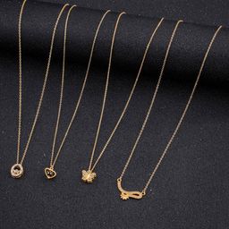 DressBerry Set Of 4 Gold-Toned Gold-Plated Chain-15