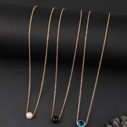 DressBerry Set Of 3 Gold-Plated Antique Chains-2