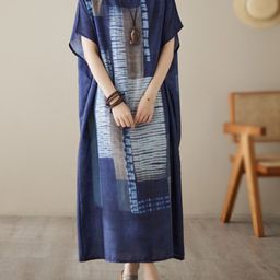 JC Mode Abstract Printed A Line Maxi Dress-image-14