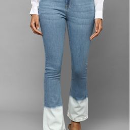 Allen Solly Woman Mid-Rise Light Fade Ombre Bootcut Jeans-image-15