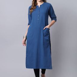 Pistaa Women Blue Pathani Kurta-picture-47