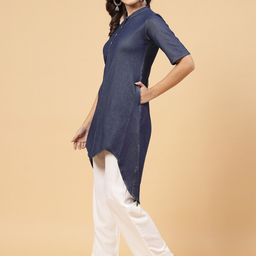 Rigo Solid Collar Neck Kurta-picture-5