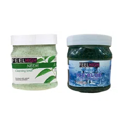 FEELHIGH Set of Neem & Ice Blue Face Scrub - 500 ml Each-8