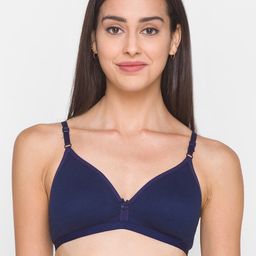 Candyskin Navy Blue Solid Full Coverage Everyday Bra-picture-19