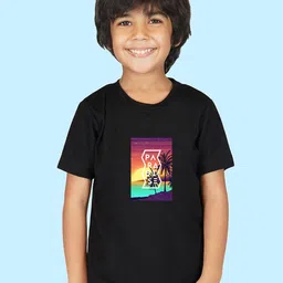 NUSYL Boys Graphic Printed Cotton T-shirt-image-38