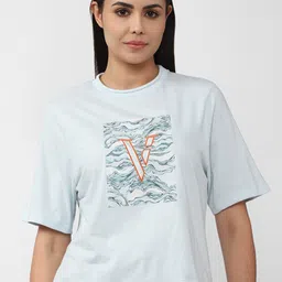 Van Heusen Woman Blue Print Top-image-54