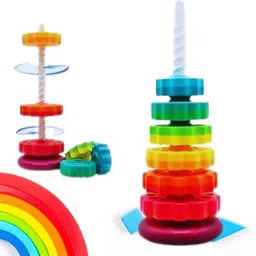 baby spinning toy rainbow rings sensory toys baby sensory toys-15