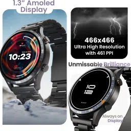 Boult CrownR Pro 1.43''HD AMOLED, BT Calling, Zinc Alloy Frame, IP67, SpO2 Tracking Smartwatch image 3