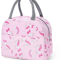 Insulated Unicorn Lunch Bag for Girls & Women|Tiffin Boxes and Drinks Waterproof Waterproof Lunch Bag-image-16