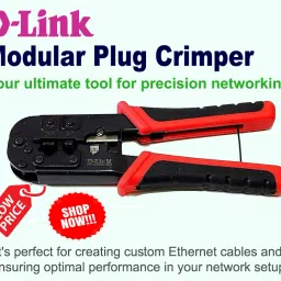 balrama NTC-001 Modular Plug Crimper DLink Red Tool for Network Cables Telephone Cables Dlink Crimping Tool Modular Plug Cutter Stripper 8P8C Rj45 6P6C Rj-12 4P4C Rj-11 Manual Hydraulic Crimper image 3