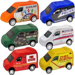 funblast Pull Push Van Toys, Set of 6 Pcs Emergency-picture-34