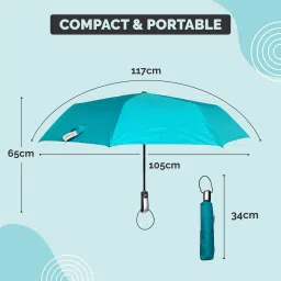 destinio UV Coated 3 Fold for Rain and Sun with Auto Open and Close Umbrella image 5